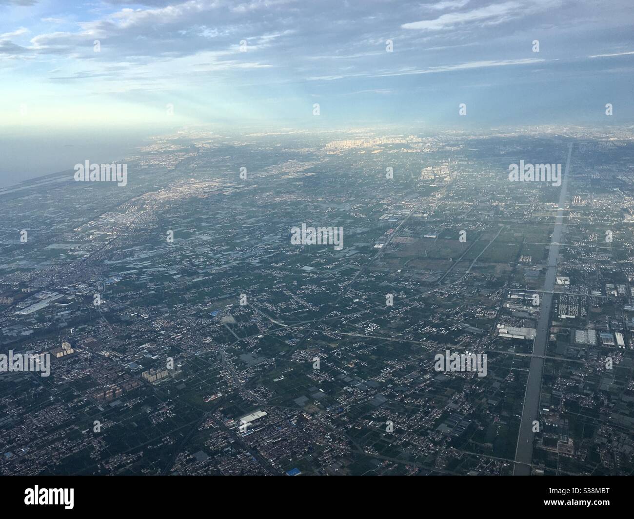 Luftbild von Shanghai, China. Stockfoto