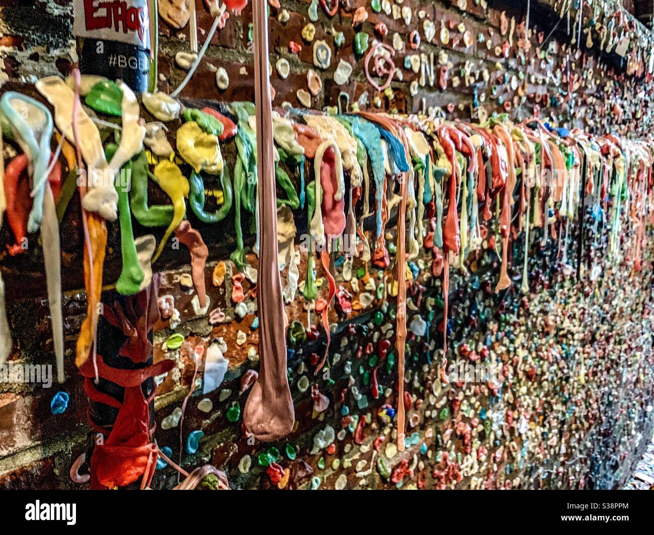 Seattle Kaugummi Wand Stockfoto