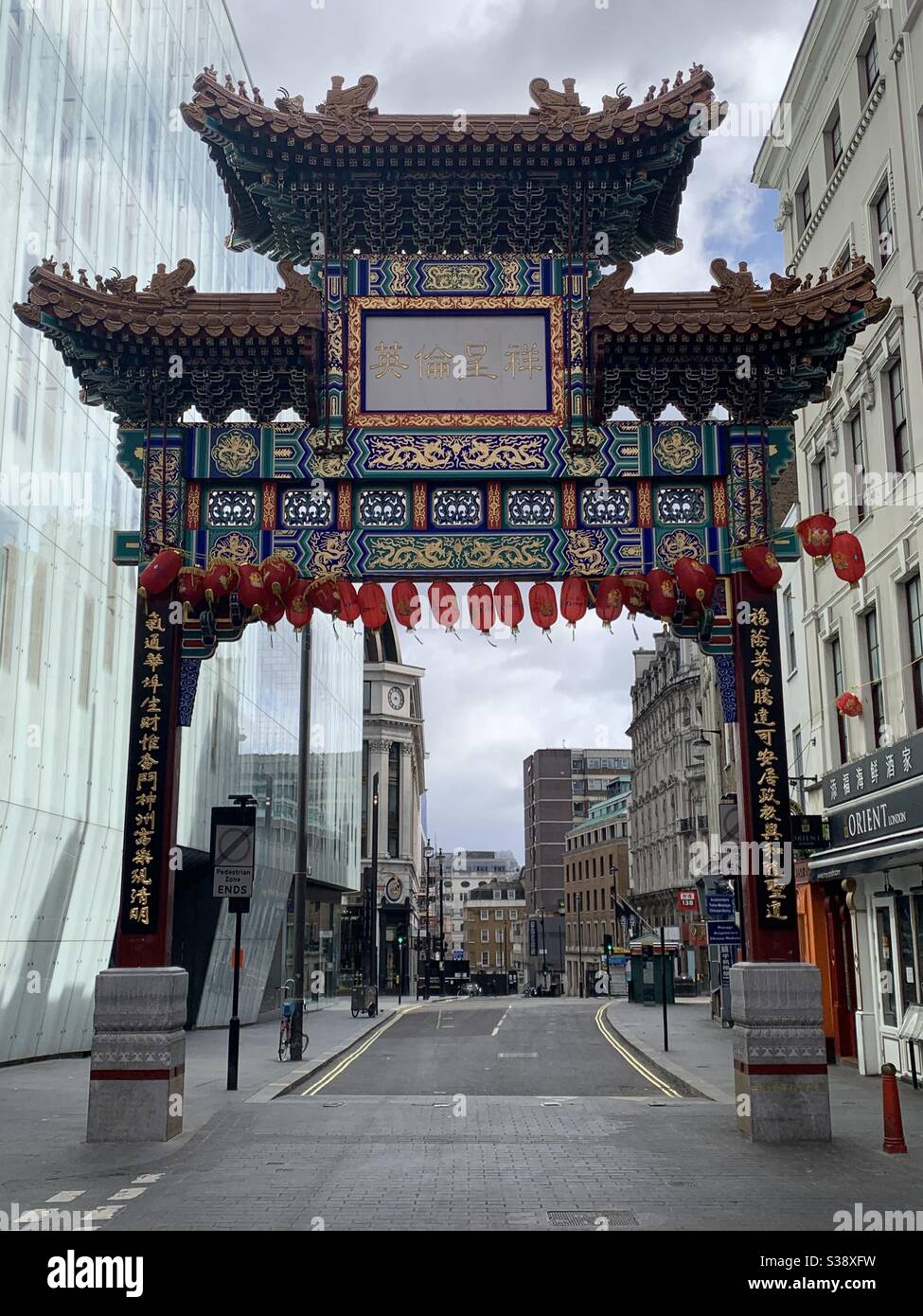 China Town London Lockdown Stockfoto