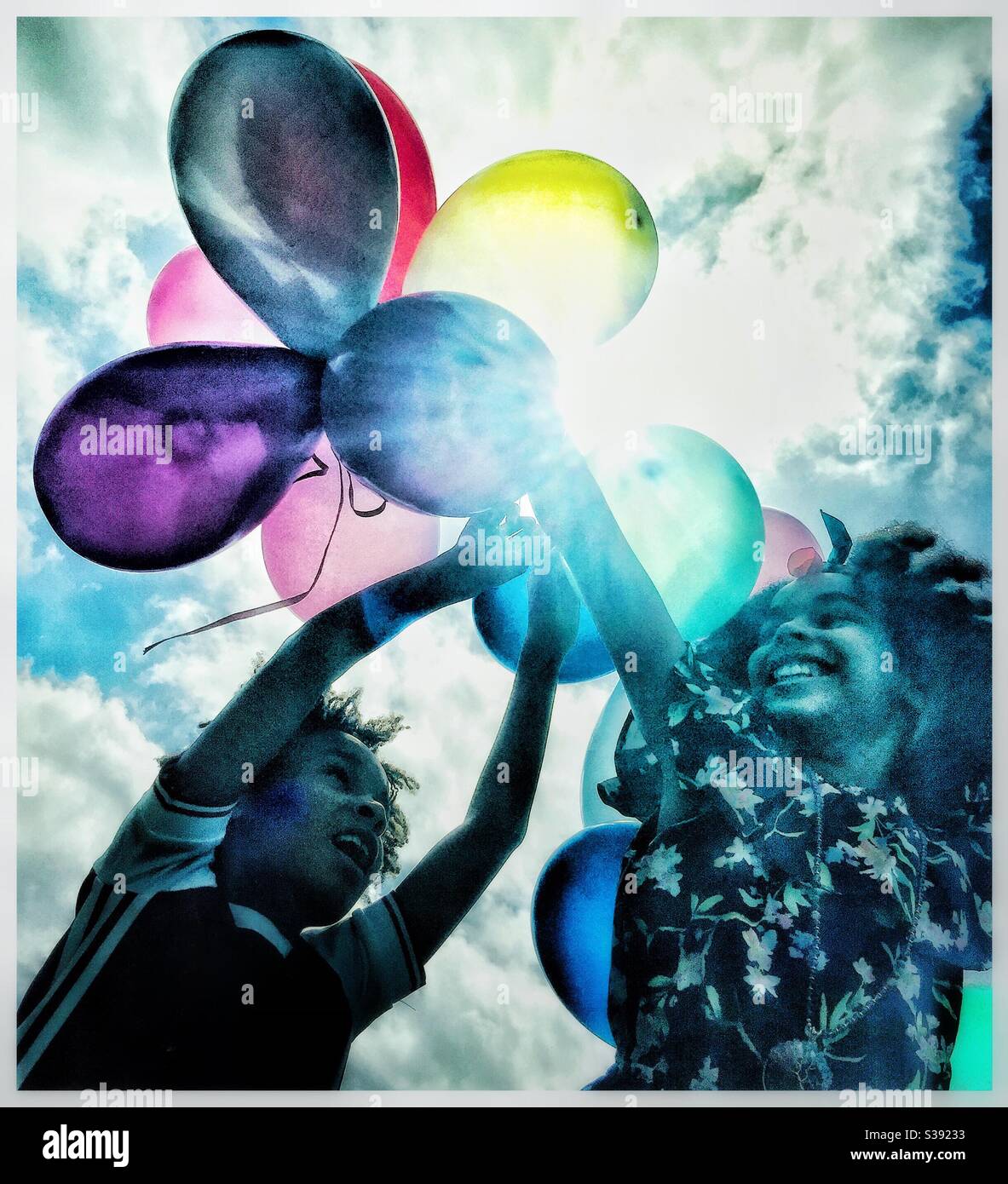 Luftballons Stockfoto