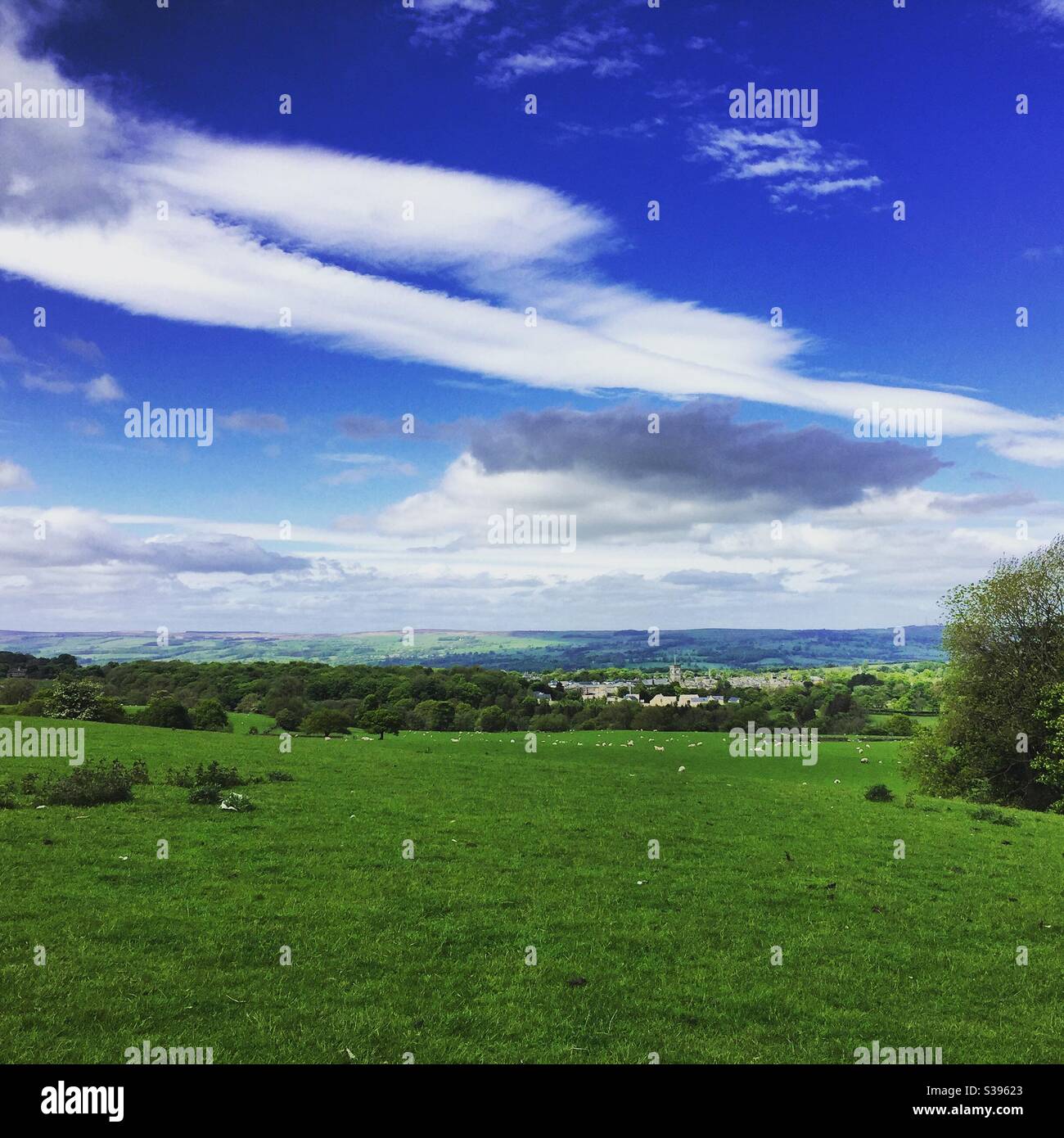 Menston Views Stockfoto