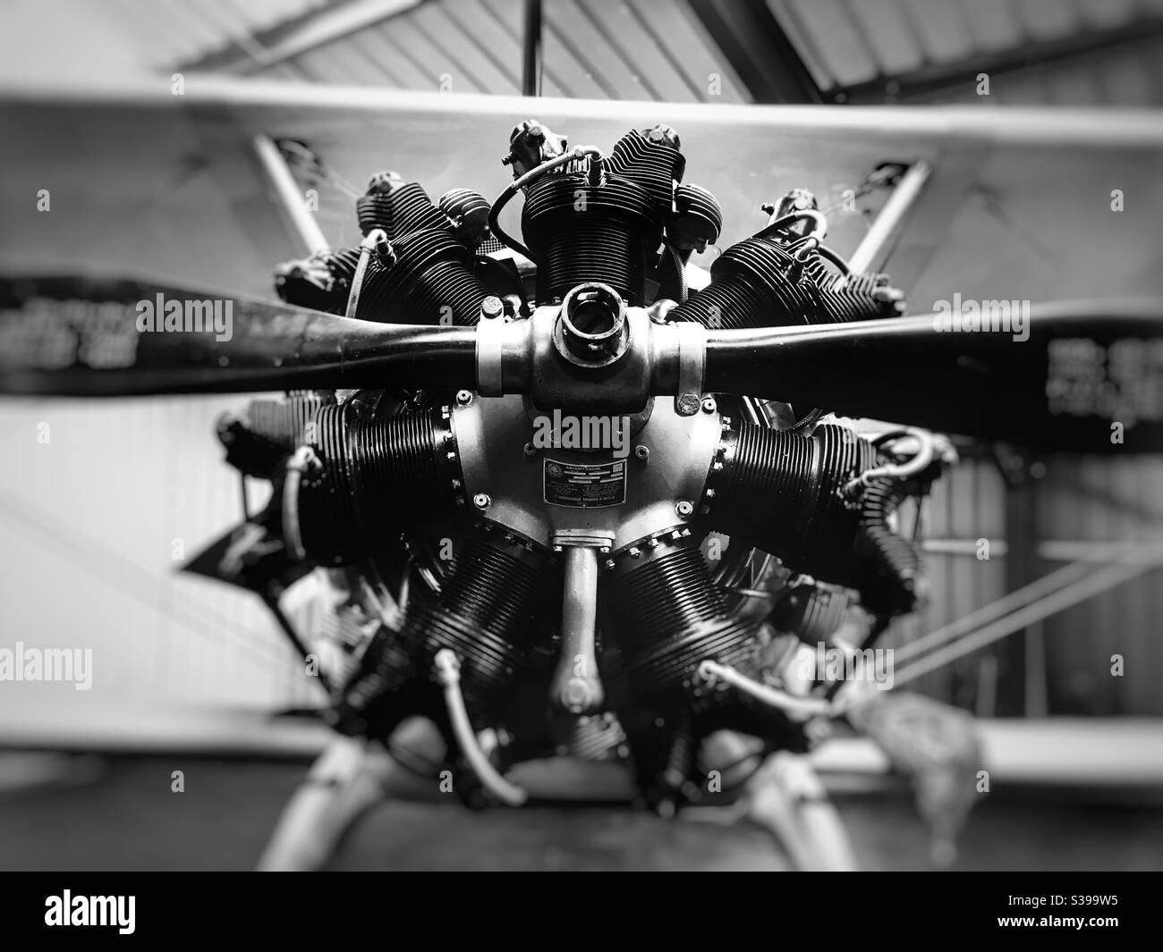 Flugmotor - Smartphone-aufgenommenes Stockfoto