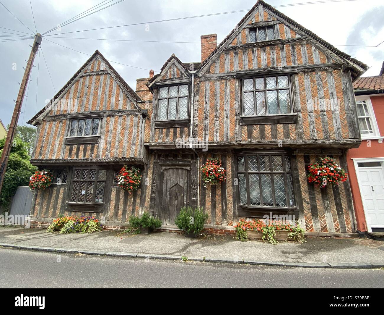 Harry Potter mittelalterliches Haus, Lavenham, Suffolk. Stockfoto