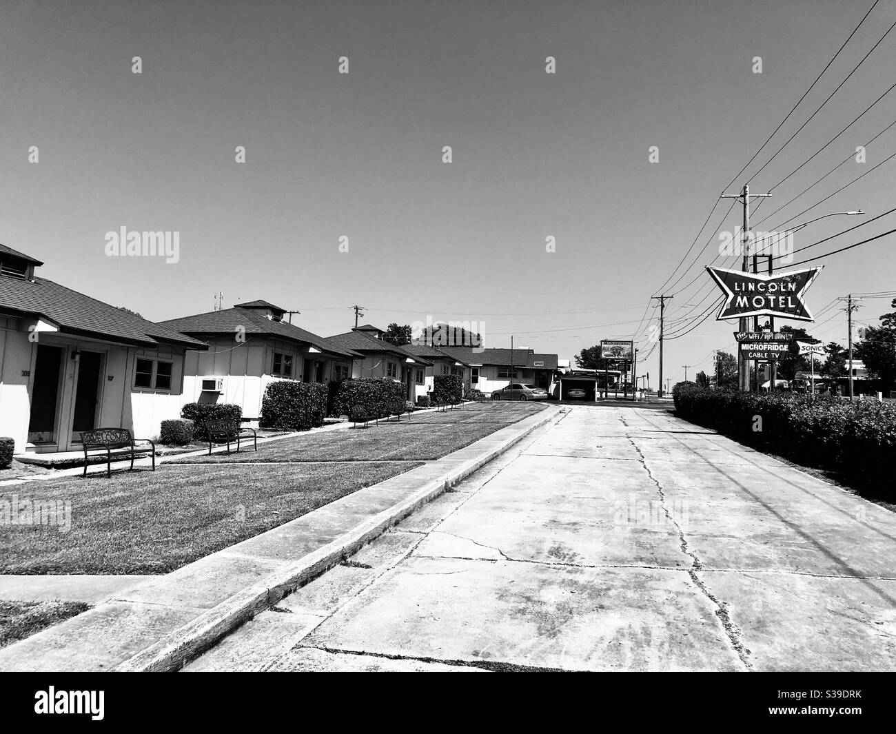 Ein altes Motel Stockfoto
