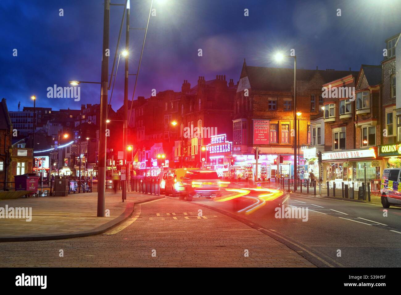 Scarborough Küstenstadt Stockfoto