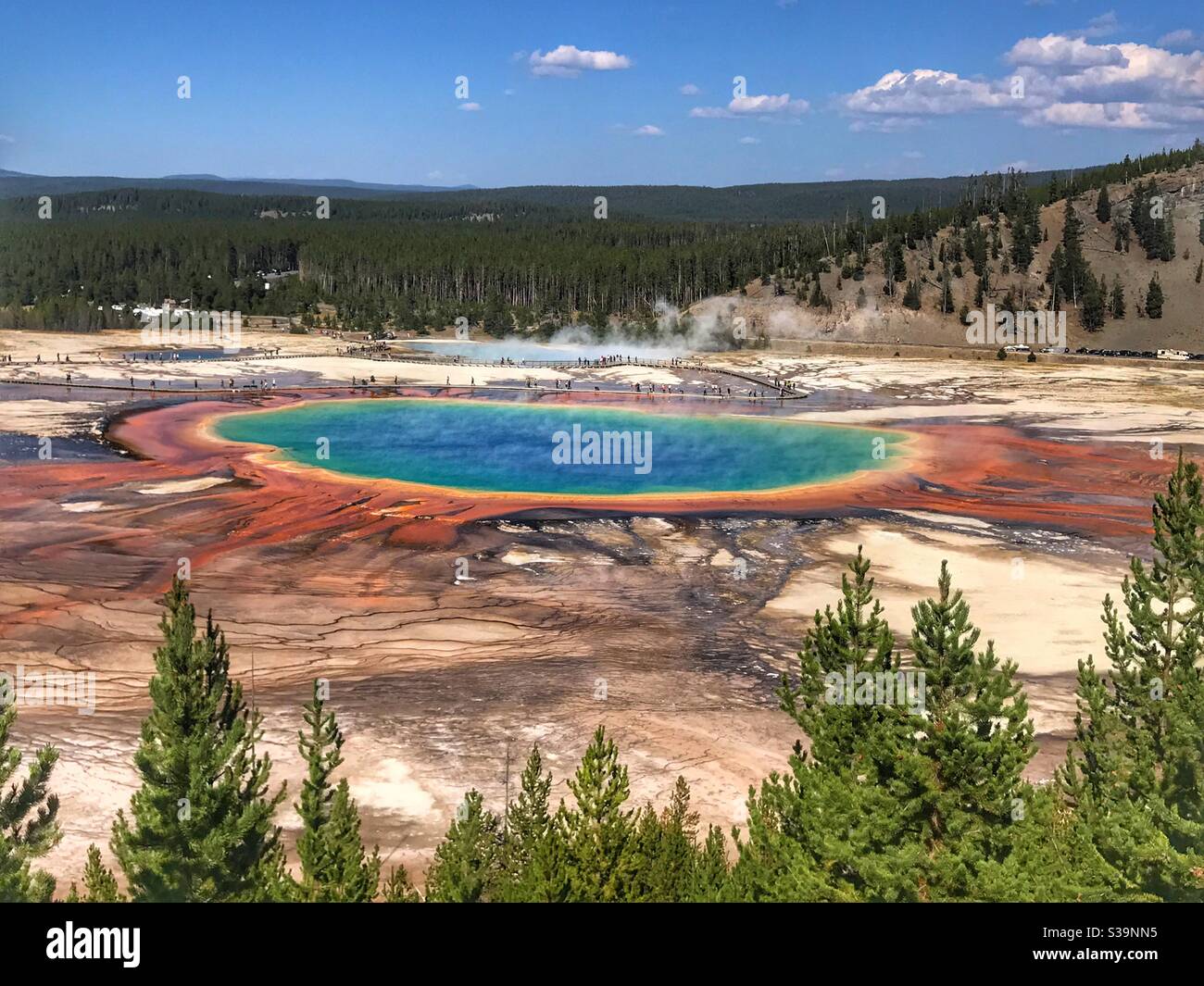 Chromatische Quelle im Yellowstone National Park Stockfoto