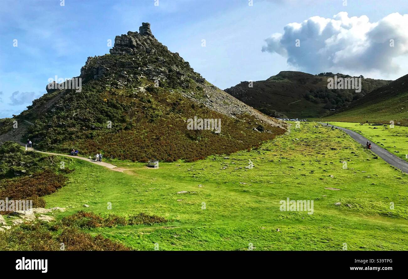 Tal der Felsen Devon - Smartphone-aufgenommenes Stockfoto