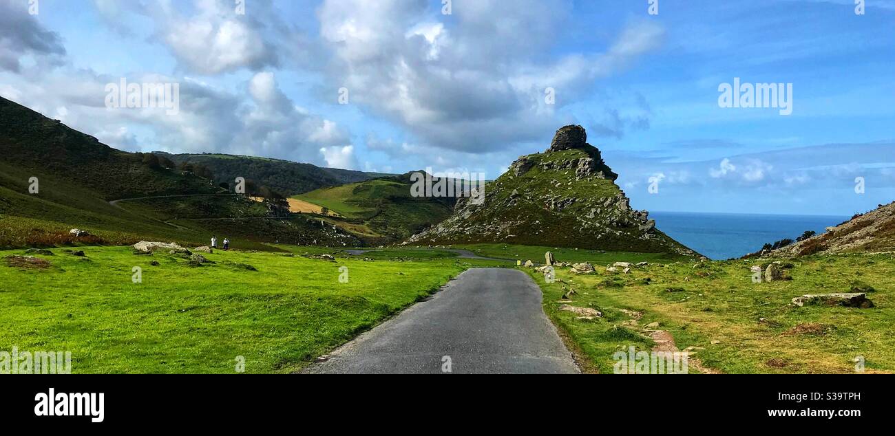 Tal der Felsen Devon - Smartphone-aufgenommenes Stockfoto