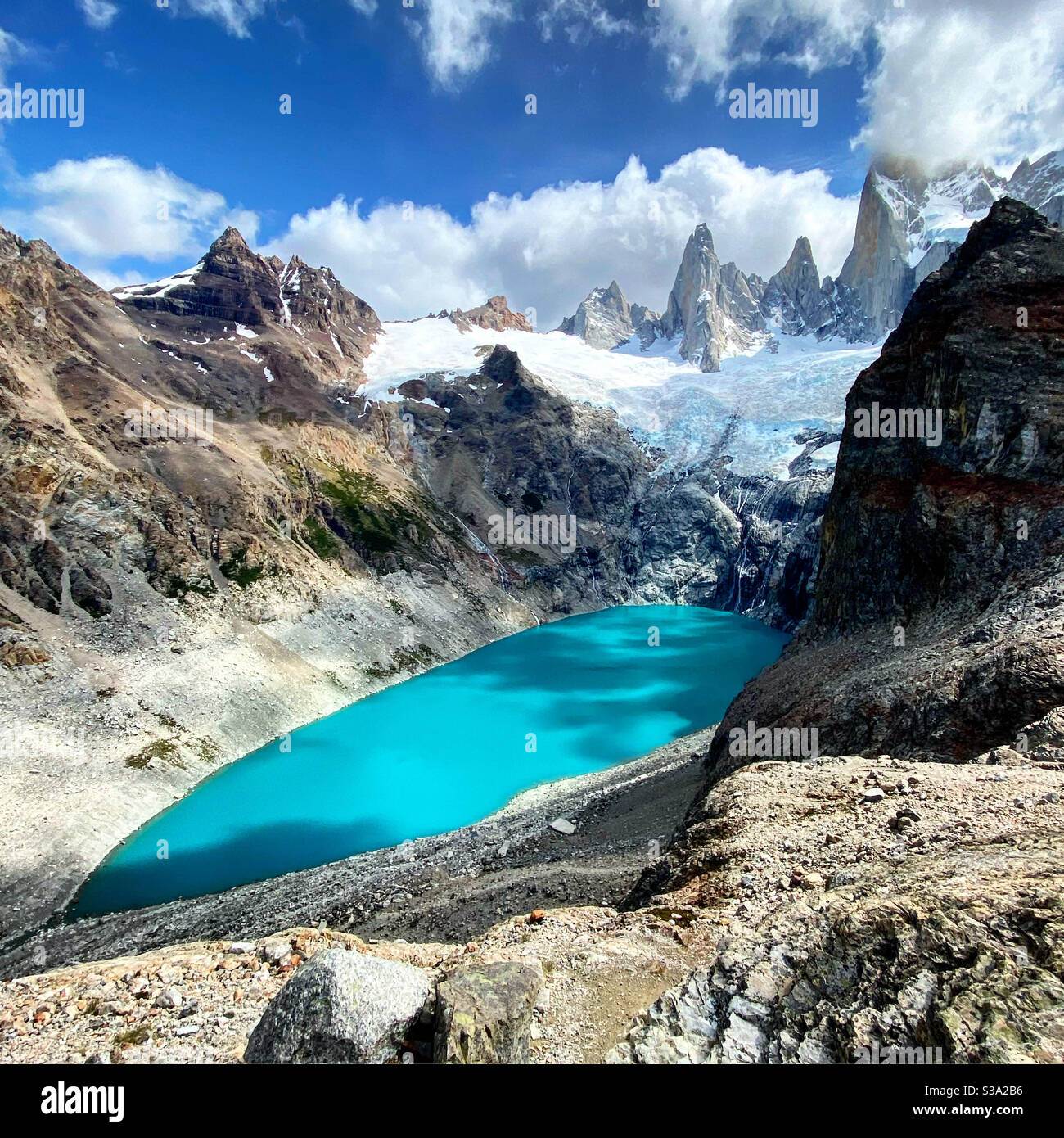 Laguna de los Tres, Patagonien, Argentinien Stockfoto