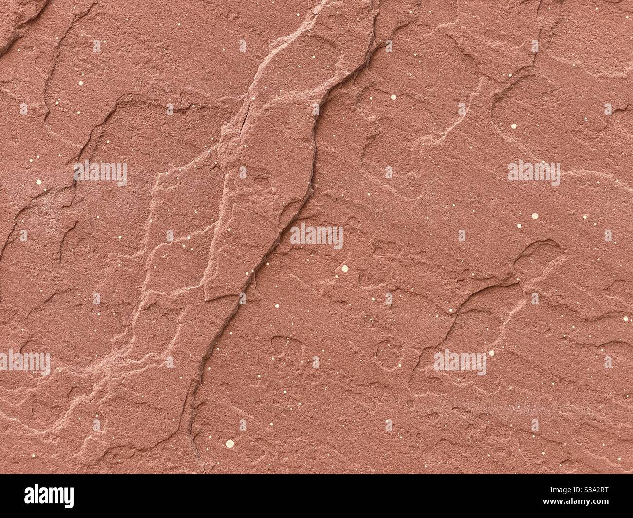 Abstrakte Oberflächenstruktur auf rotem Felsen, bilden einen interessanten Hintergrund für Compositing und Grafik Stockfoto