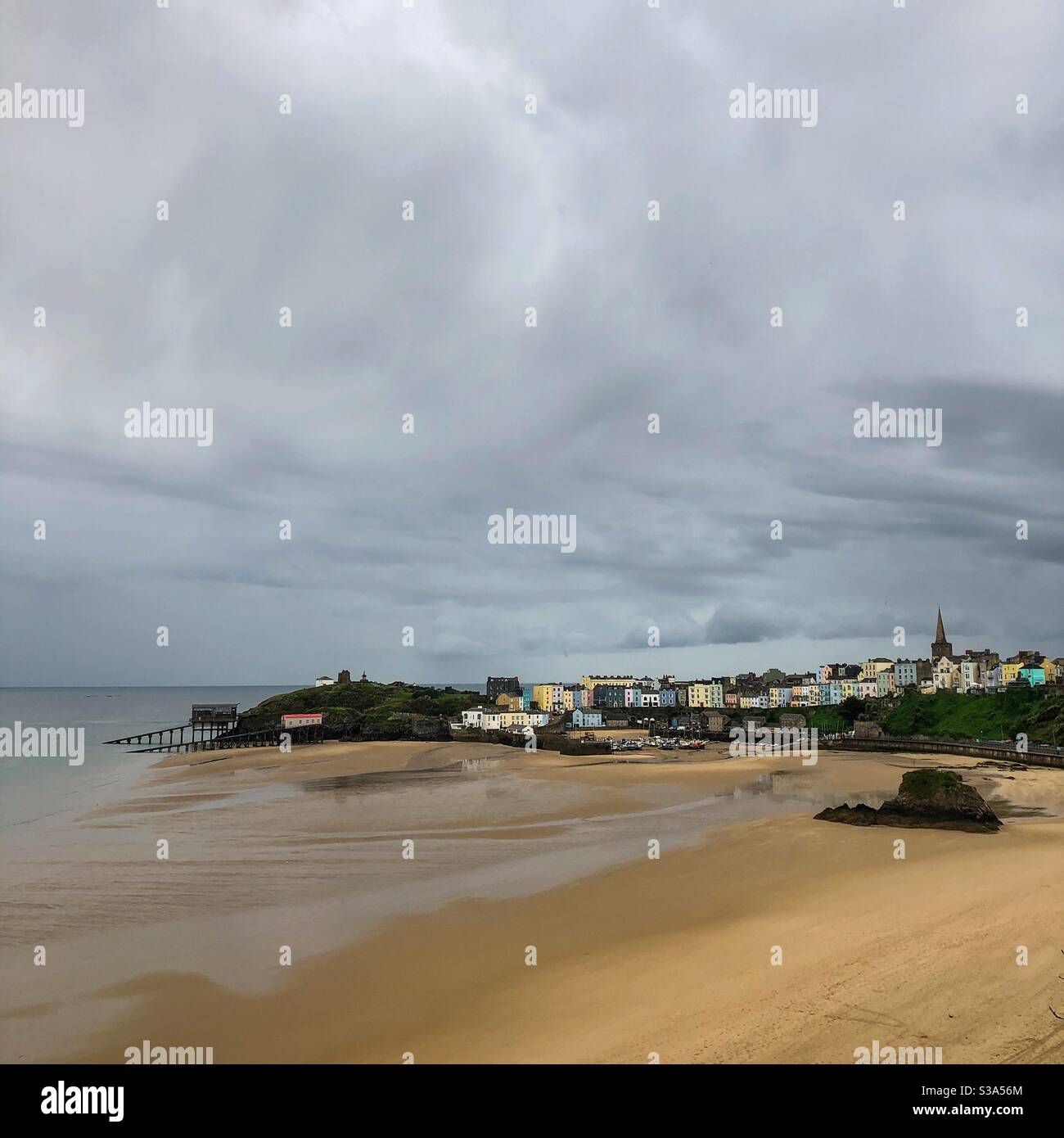 Tenby. - Smartphone-aufgenommenes Stockfoto