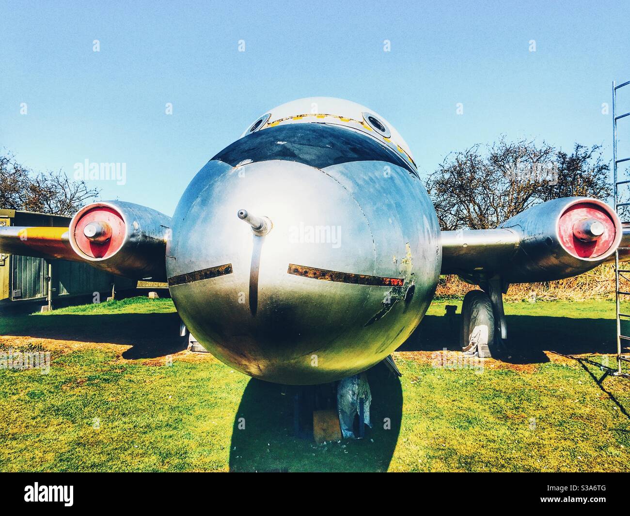 Englisch Electric Canberra T4 Kalter Krieg Ära Jet Bomber - Smartphone-aufgenommenes Stockfoto