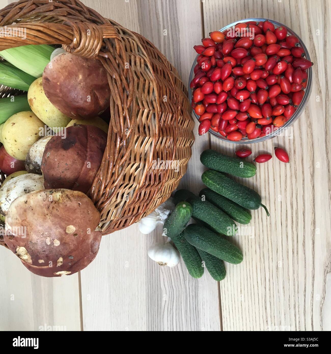 Herbst Obst und Gemüse Stockfoto