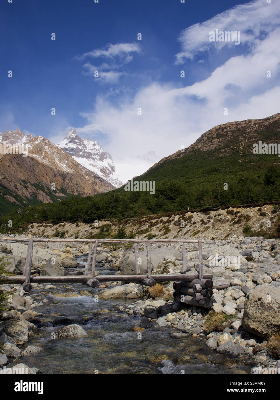 Patagonien Berge Chile Stockfoto