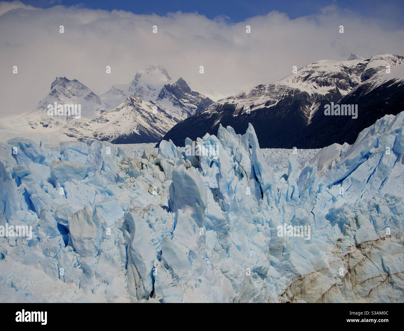 Perito Moreno Gletscher Patagonien Argentinien Stockfoto