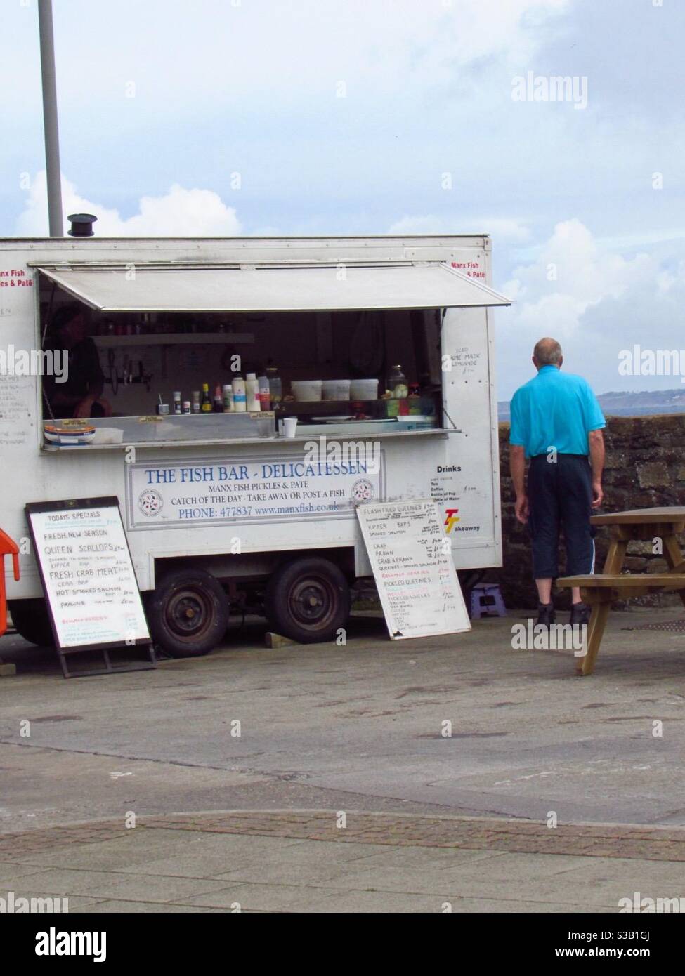 The Fish Bar, Isle of man. Stockfoto