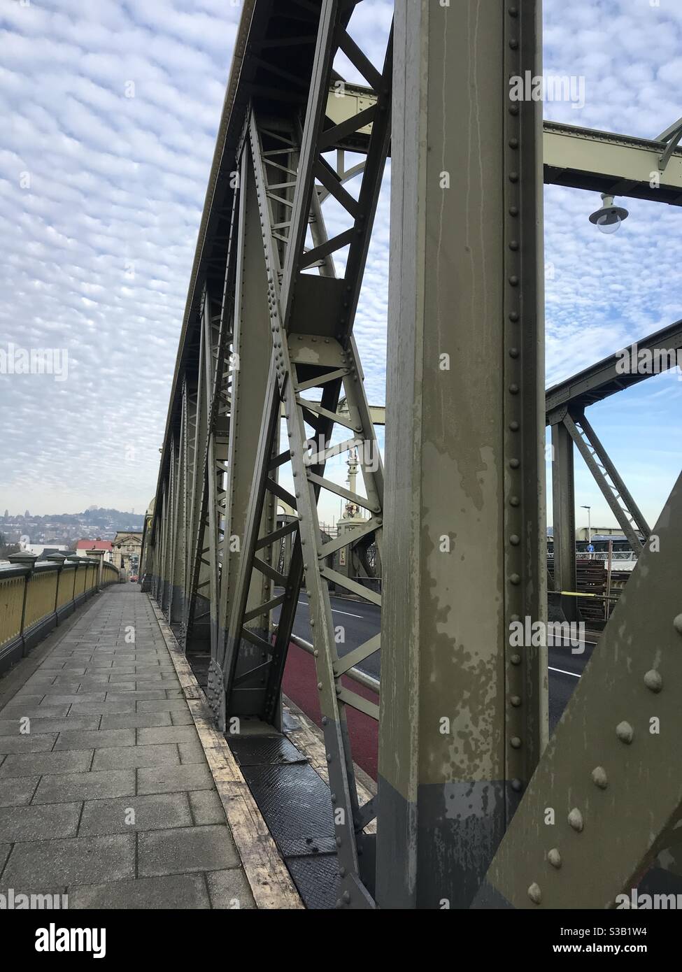 Nahaufnahme von Rochester Bridge, Kent, Großbritannien Stockfoto