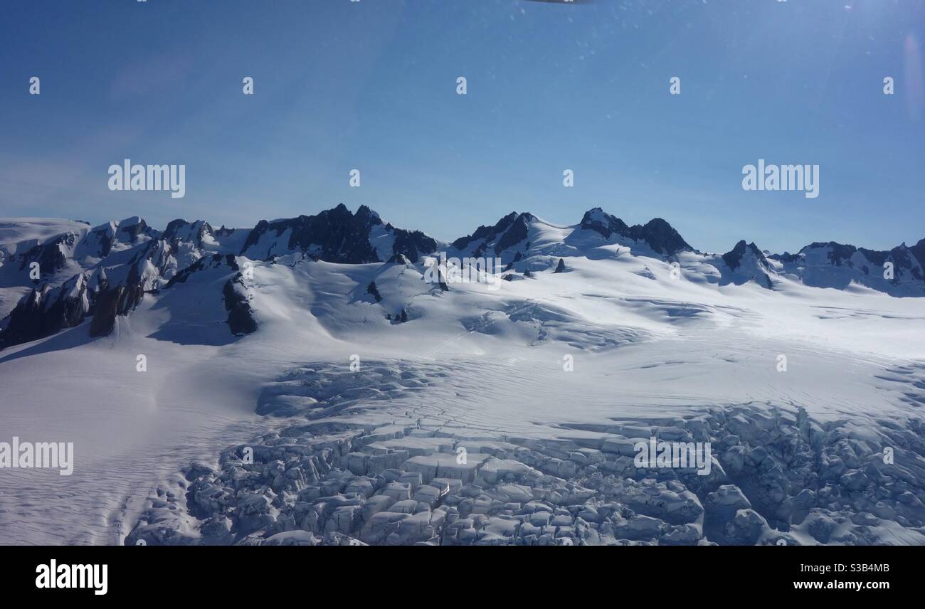 Franz Josef und Fox Glaciers, Neuseeland Stockfoto