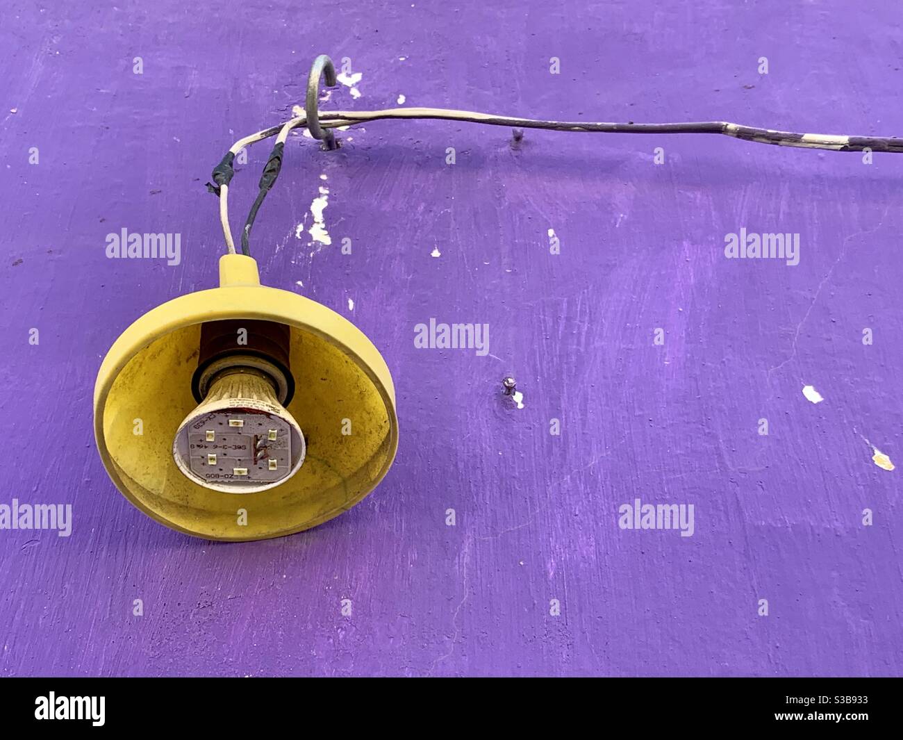 Lampe - Smartphone-aufgenommenes Stockfoto