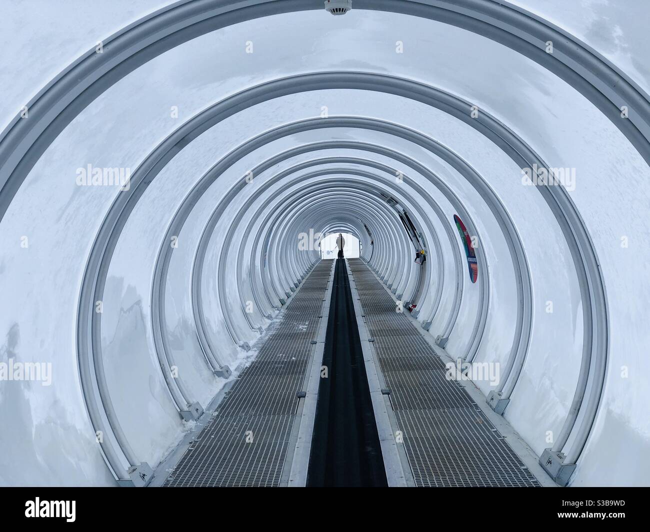 Tunnelblick - Smartphone-aufgenommenes Stockfoto