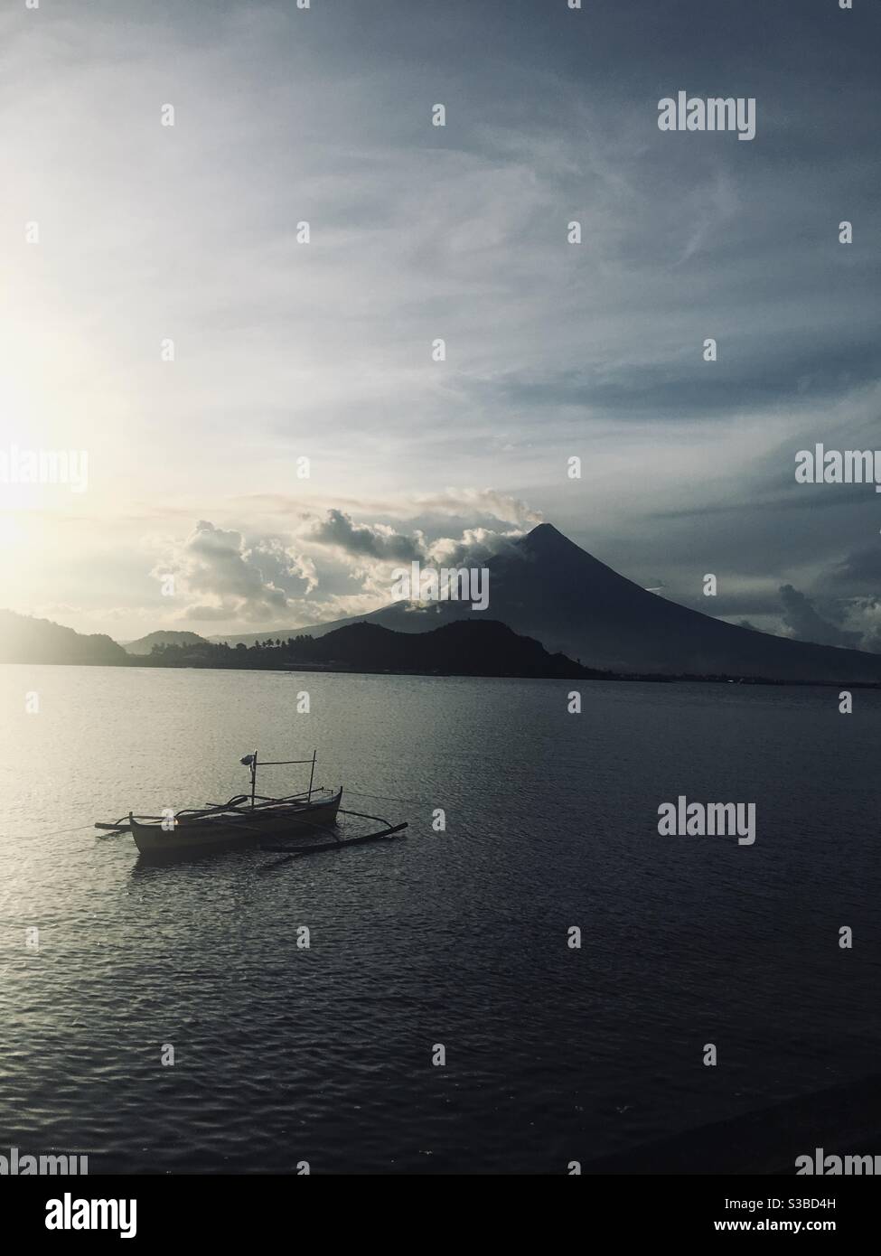 Vulkan Mayon, Philippinen Stockfoto