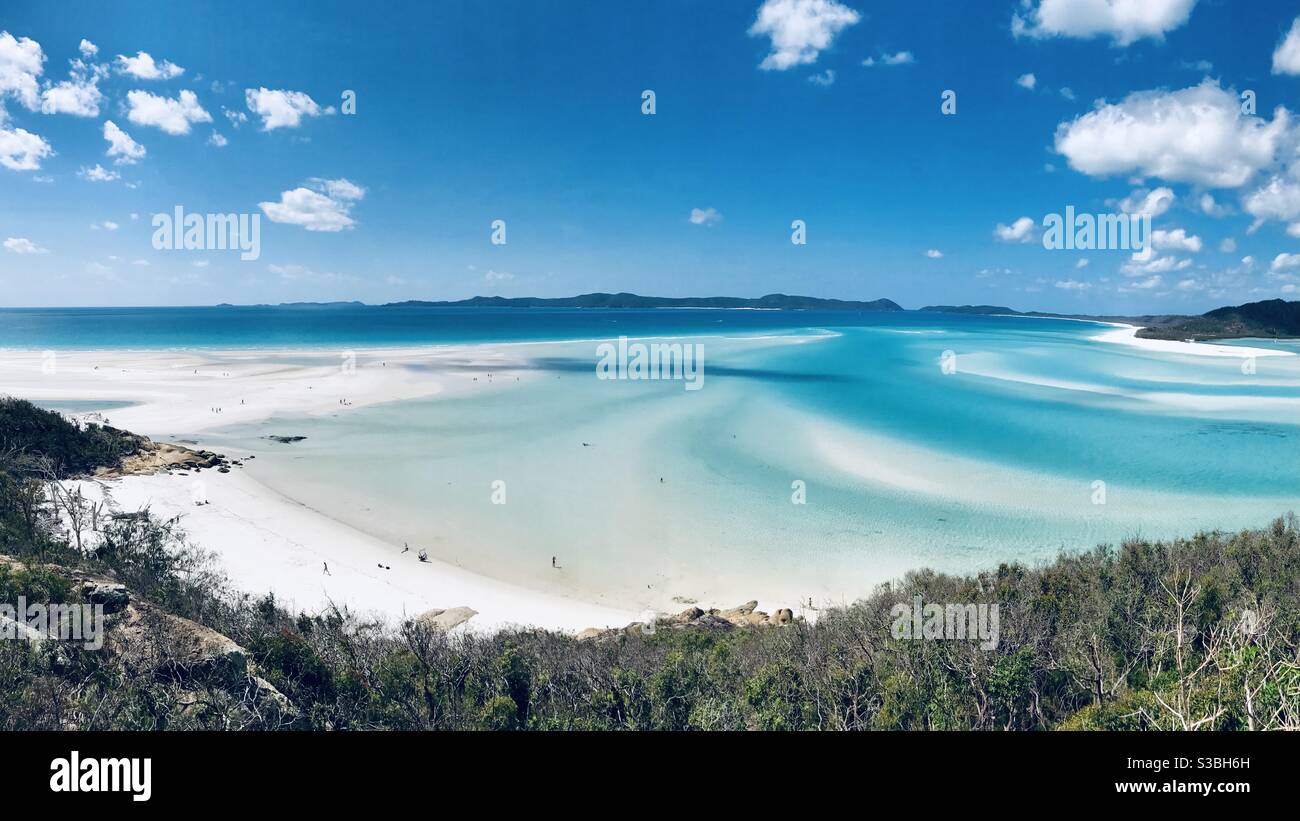 Whitehaven Beach, Whitsundays QLD Australien Stockfoto