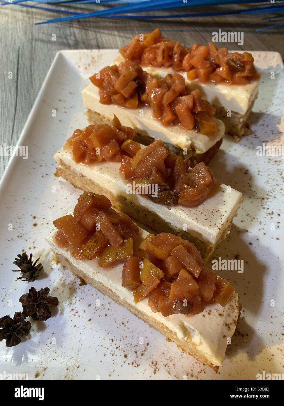 Tolle Desserts für kalte Tage. Stockfoto