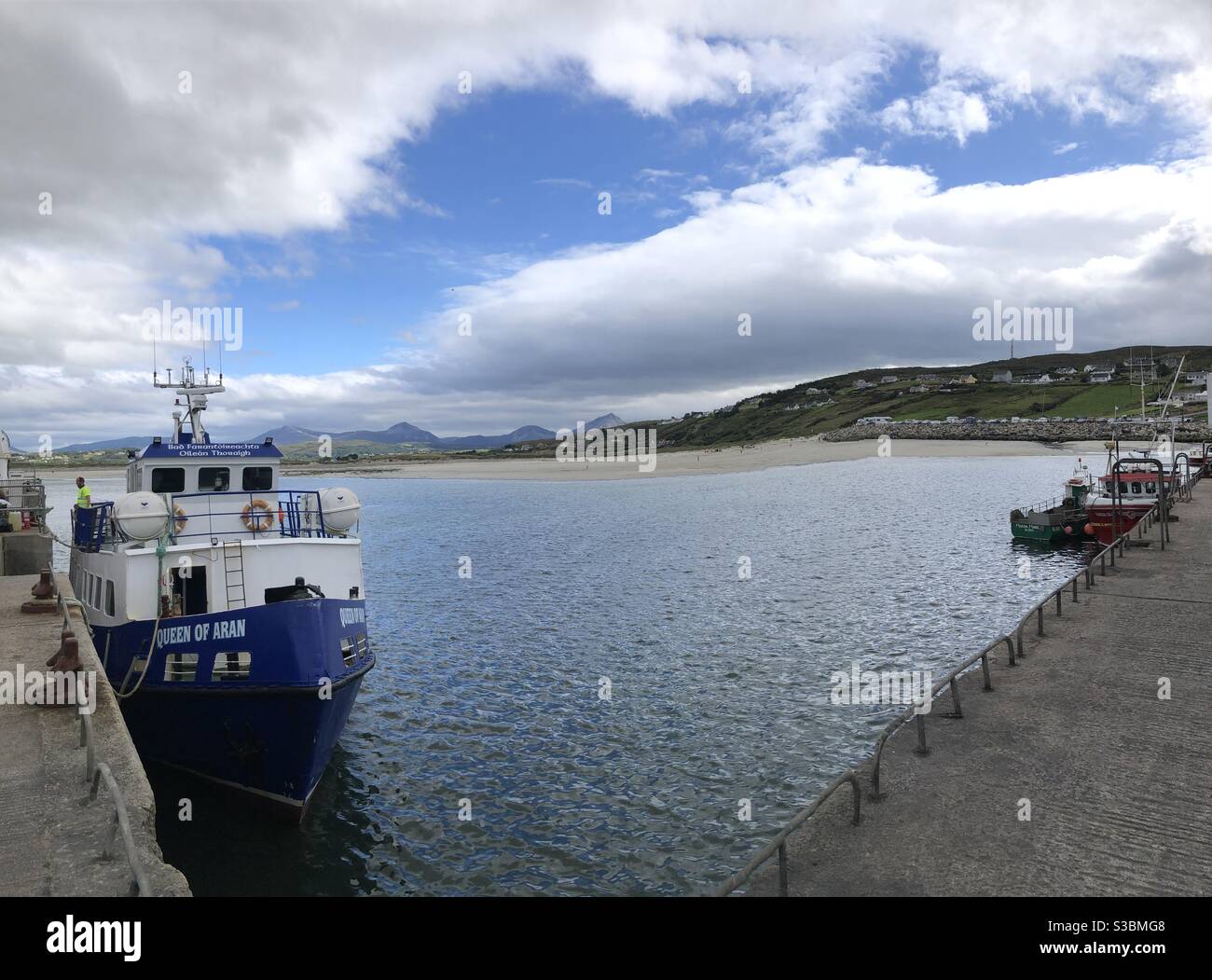 Magheroarty Pier, Co Donegal Stockfoto