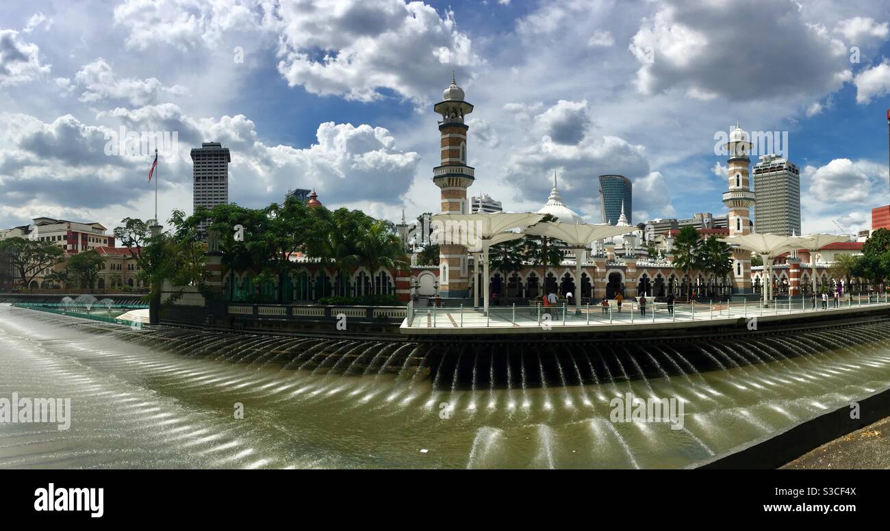 Masjid Jamek Moschee Kuala Lumpur Stockfoto