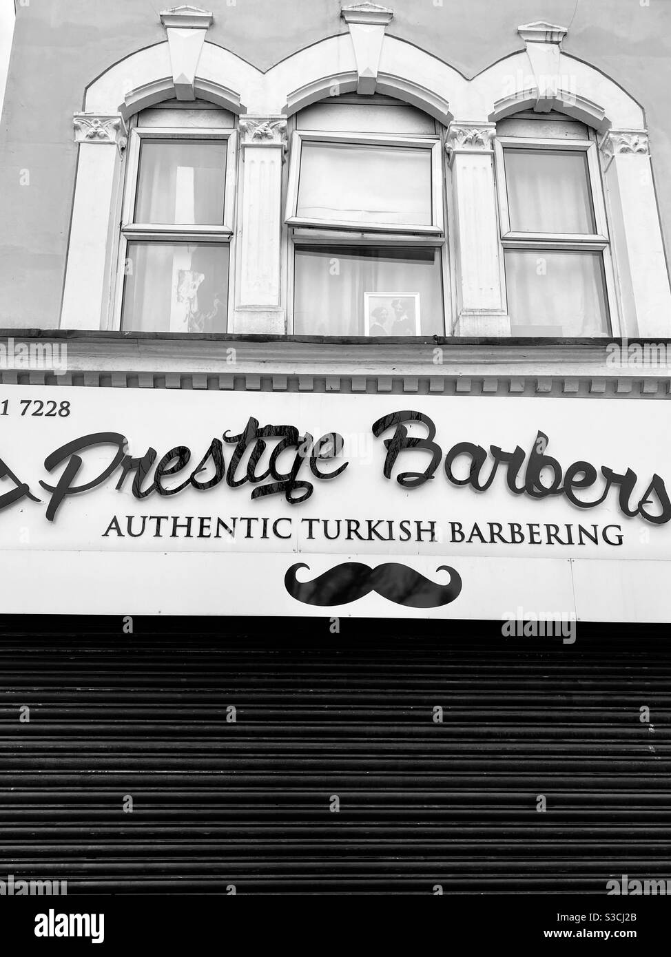 Friseur in London Stockfoto