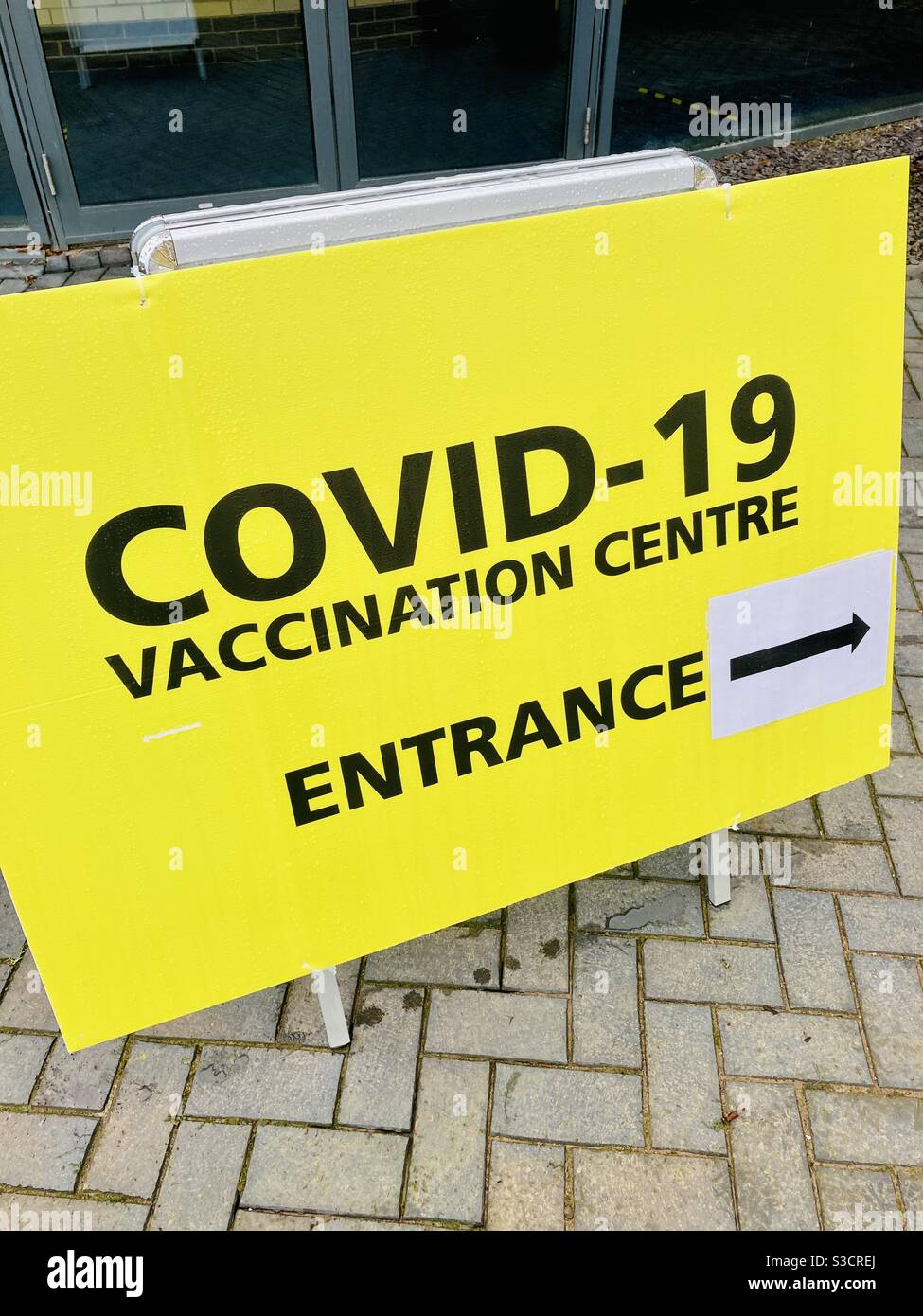 Covid 19 Impfzentrum Stockfoto