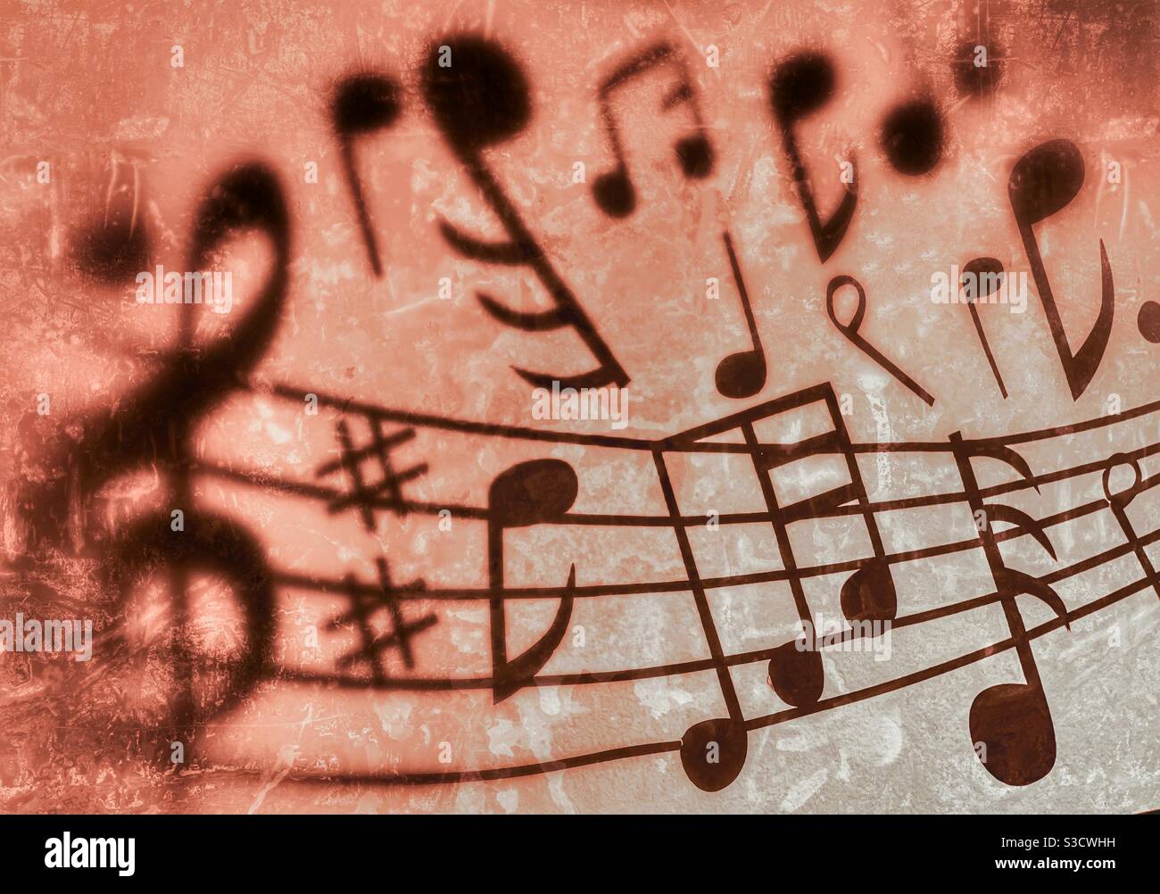 Seltsame Musik Stockfoto