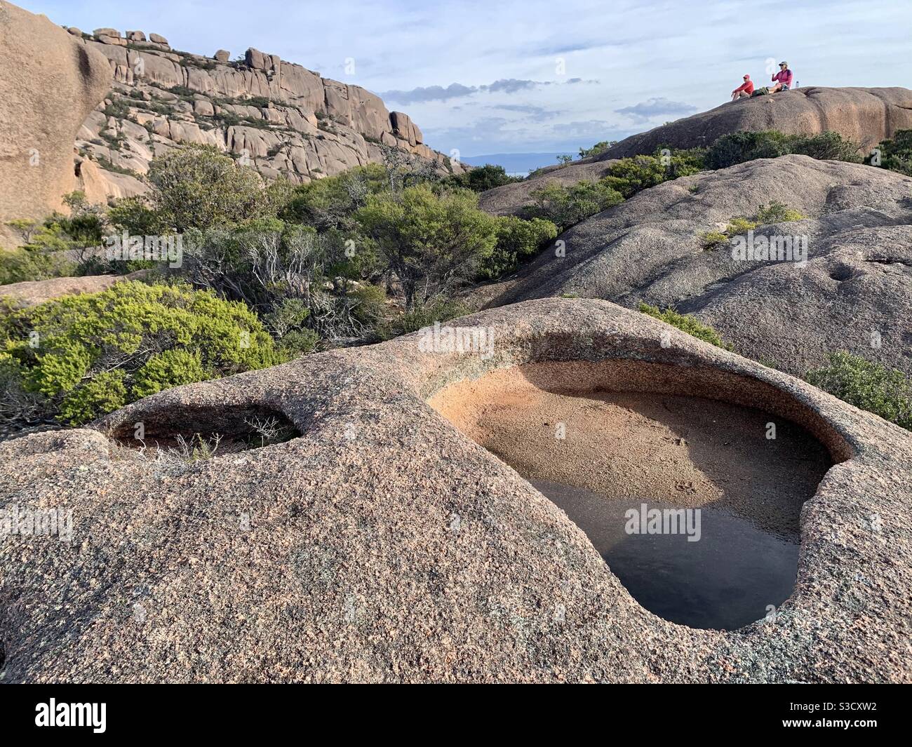 Der Gipfel des Mt Parsons in the Hazards, Freycinet National Park Stockfoto