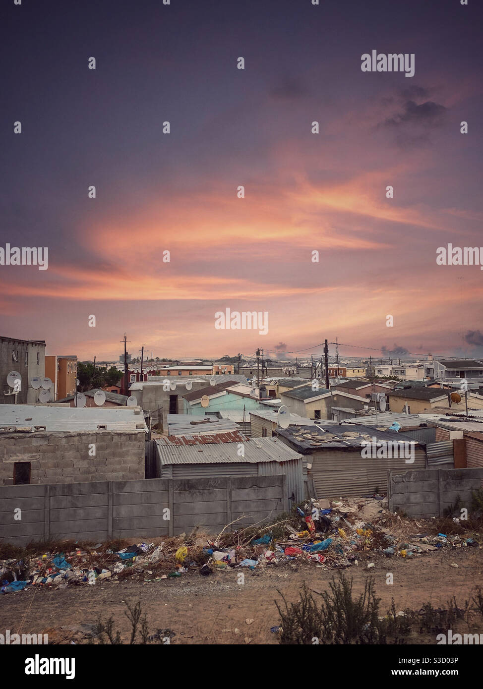 Dunoon Township, Südafrika. Stockfoto