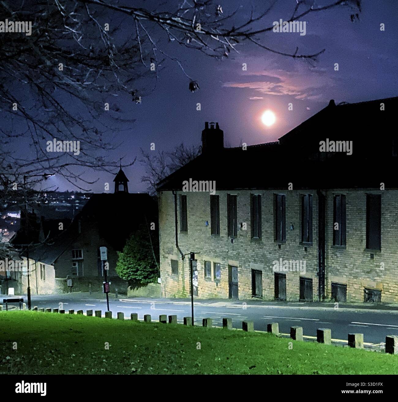 Wolf Moon 2021 Sheffield Stockfoto