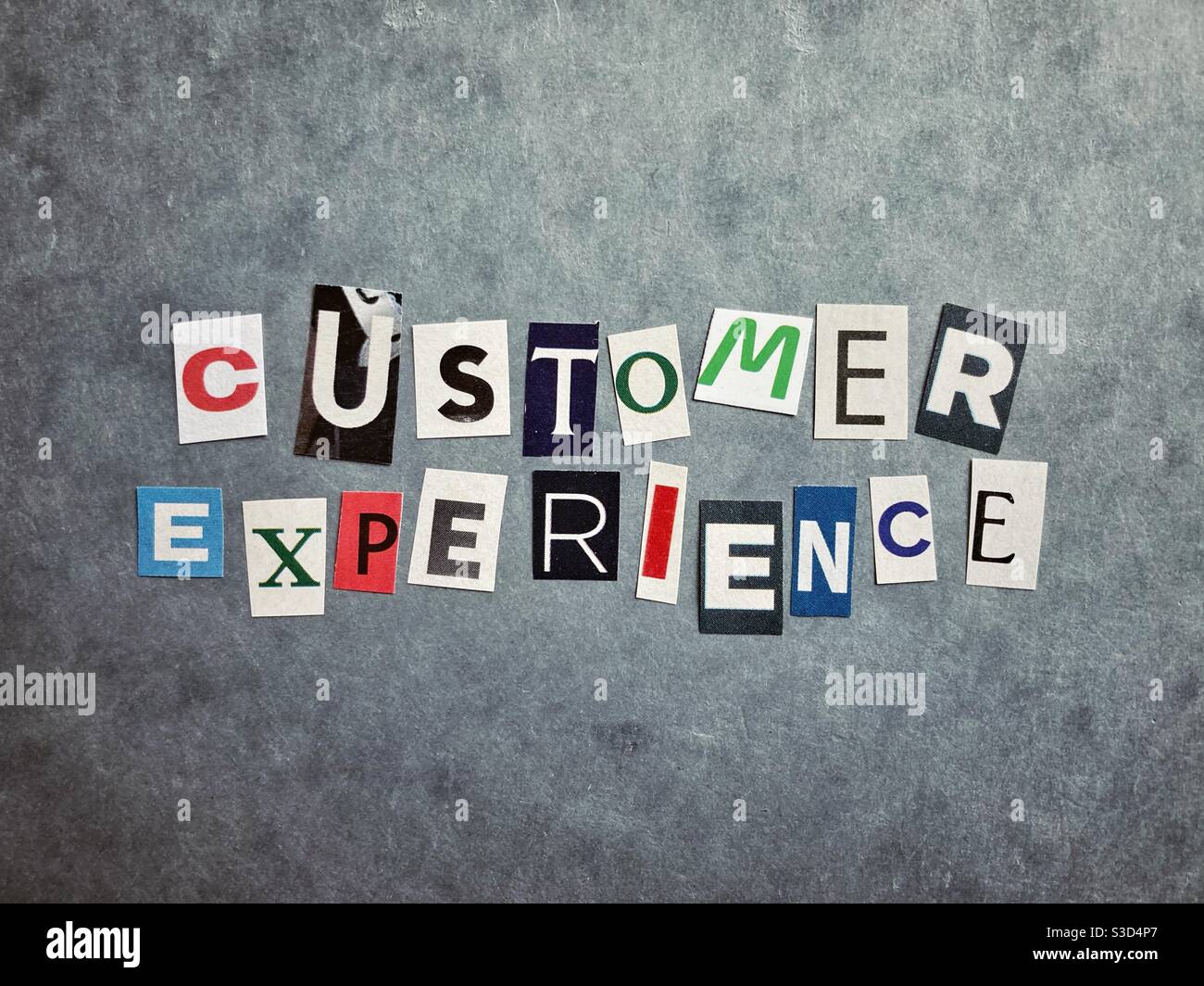 Customer Experience Word-Konzept Stockfoto