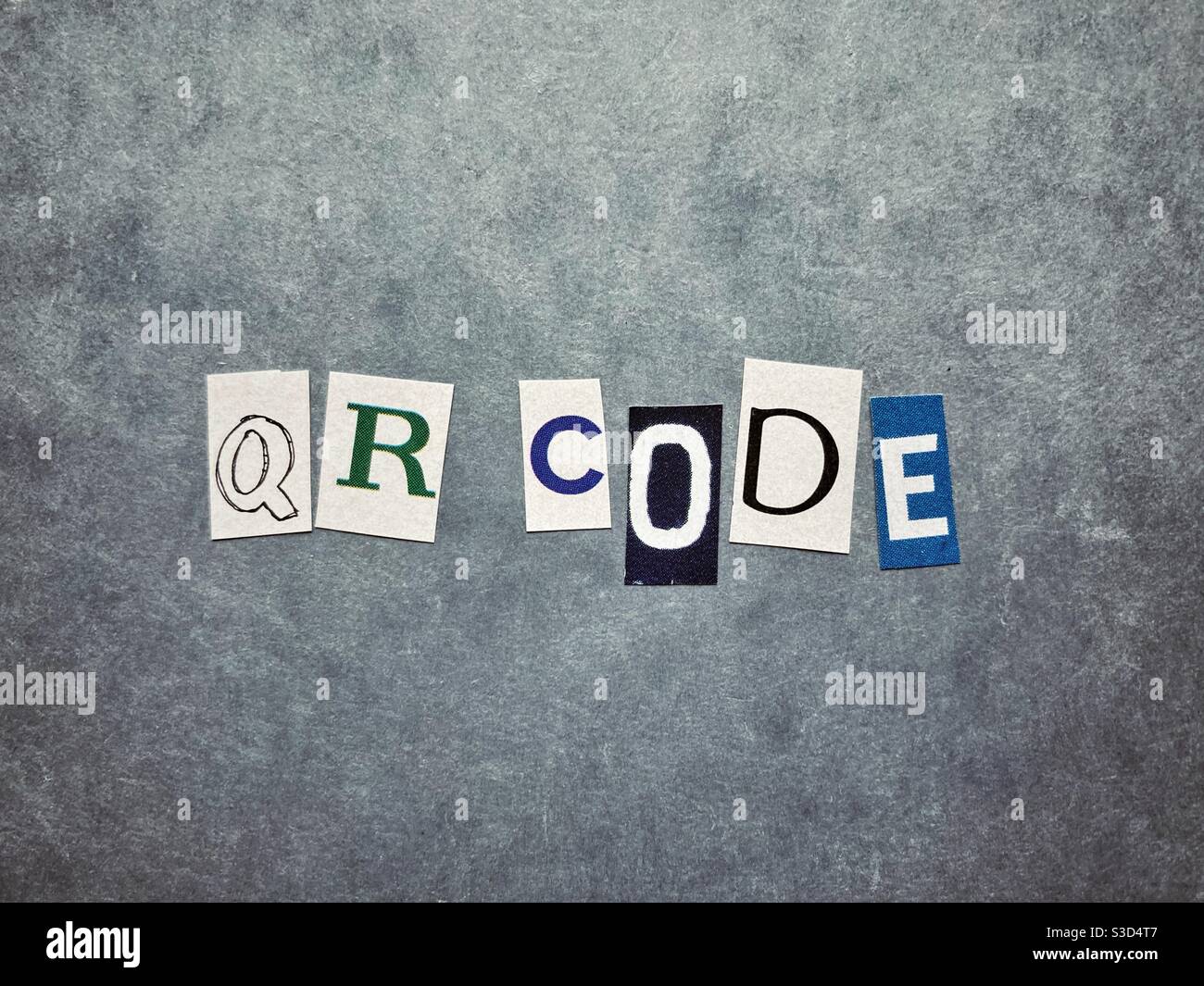 QR-Code Word Konzept Stockfoto