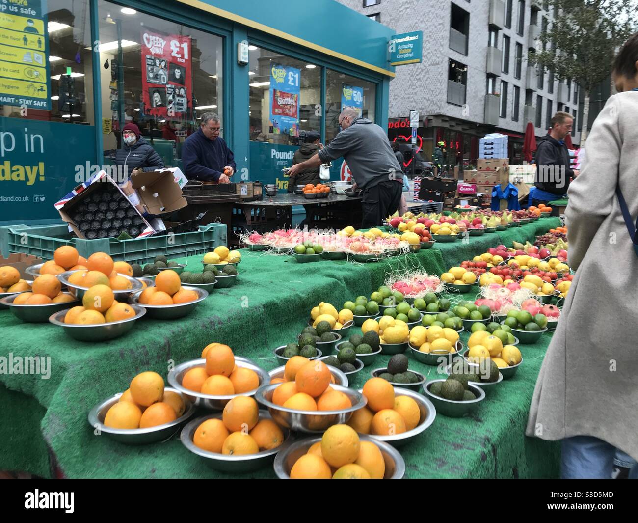 Walthamstow Markt Stockfoto