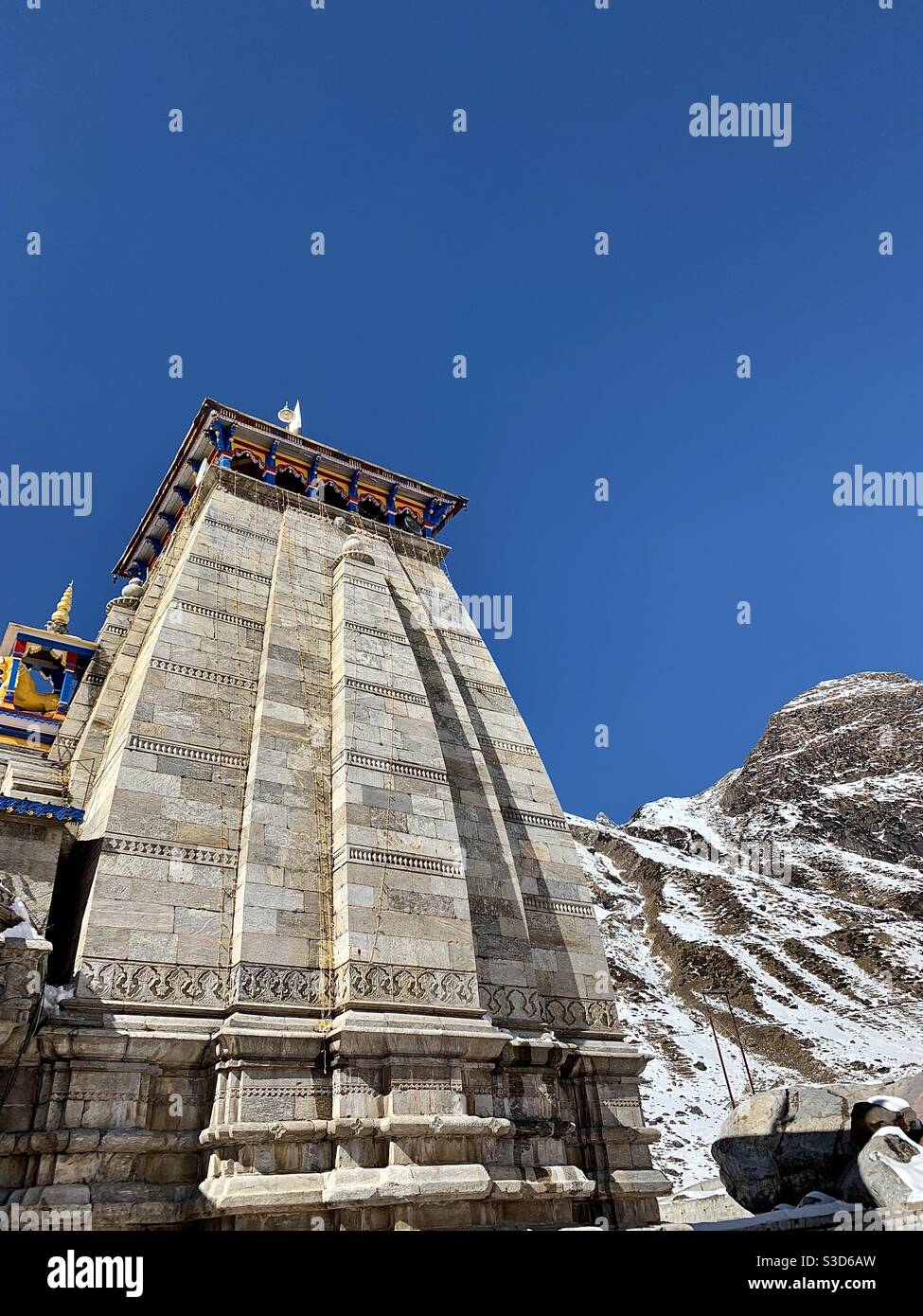 Kedarnath Tempel, Uttarakhand, Indien Stockfoto