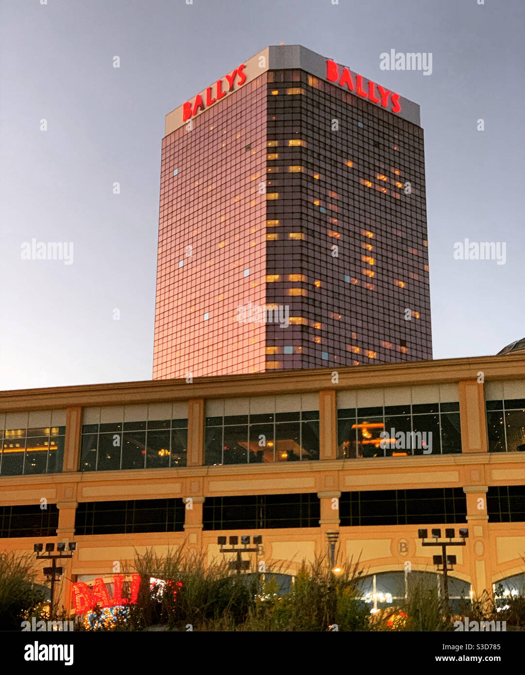 Bally's Hotel & Casino, Atlantic City, New Jersey, USA - Smartphone-aufgenommenes Stockfoto