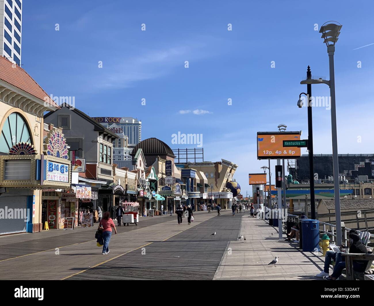 Die Promenade, Atlantic City, New Jersey, United States Stockfoto