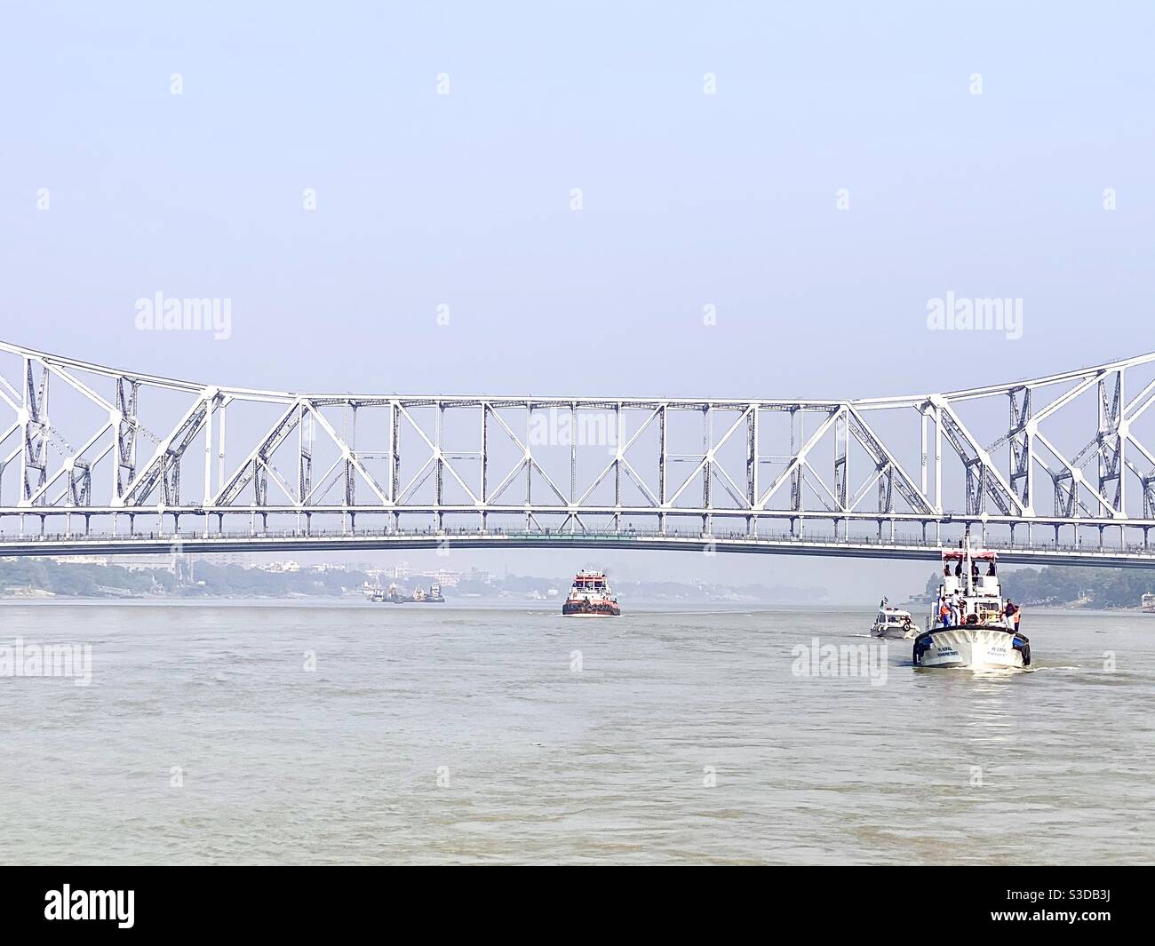 Howrah Bridge, Kalkutta, Indien Stockfoto
