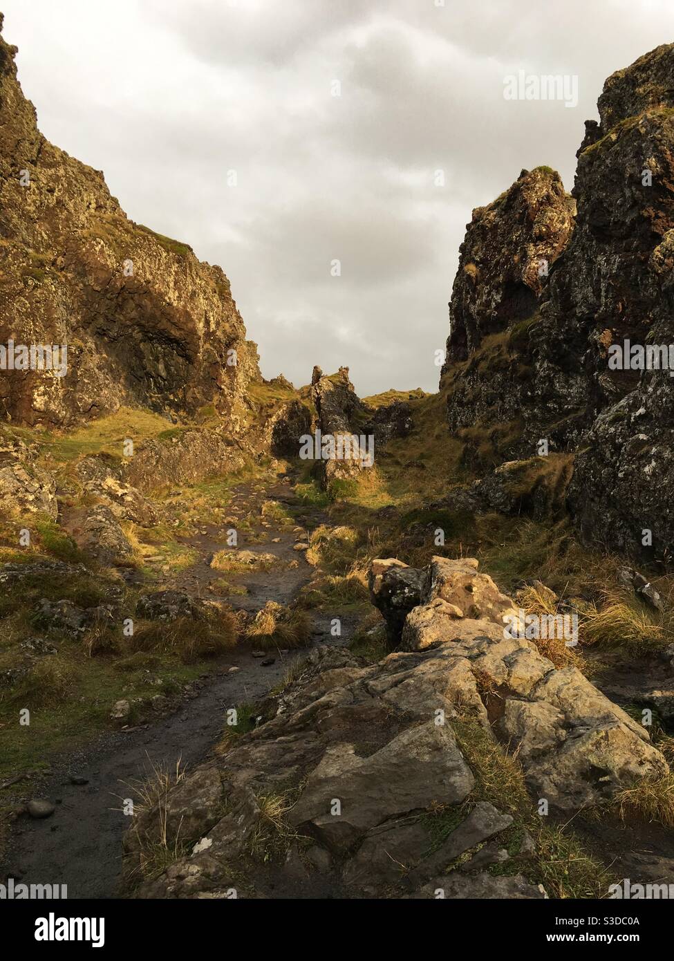 Ein rustikales Foto, das die Schönheit des nationalparks Snæfellsjökull zeigt In Island Stockfoto