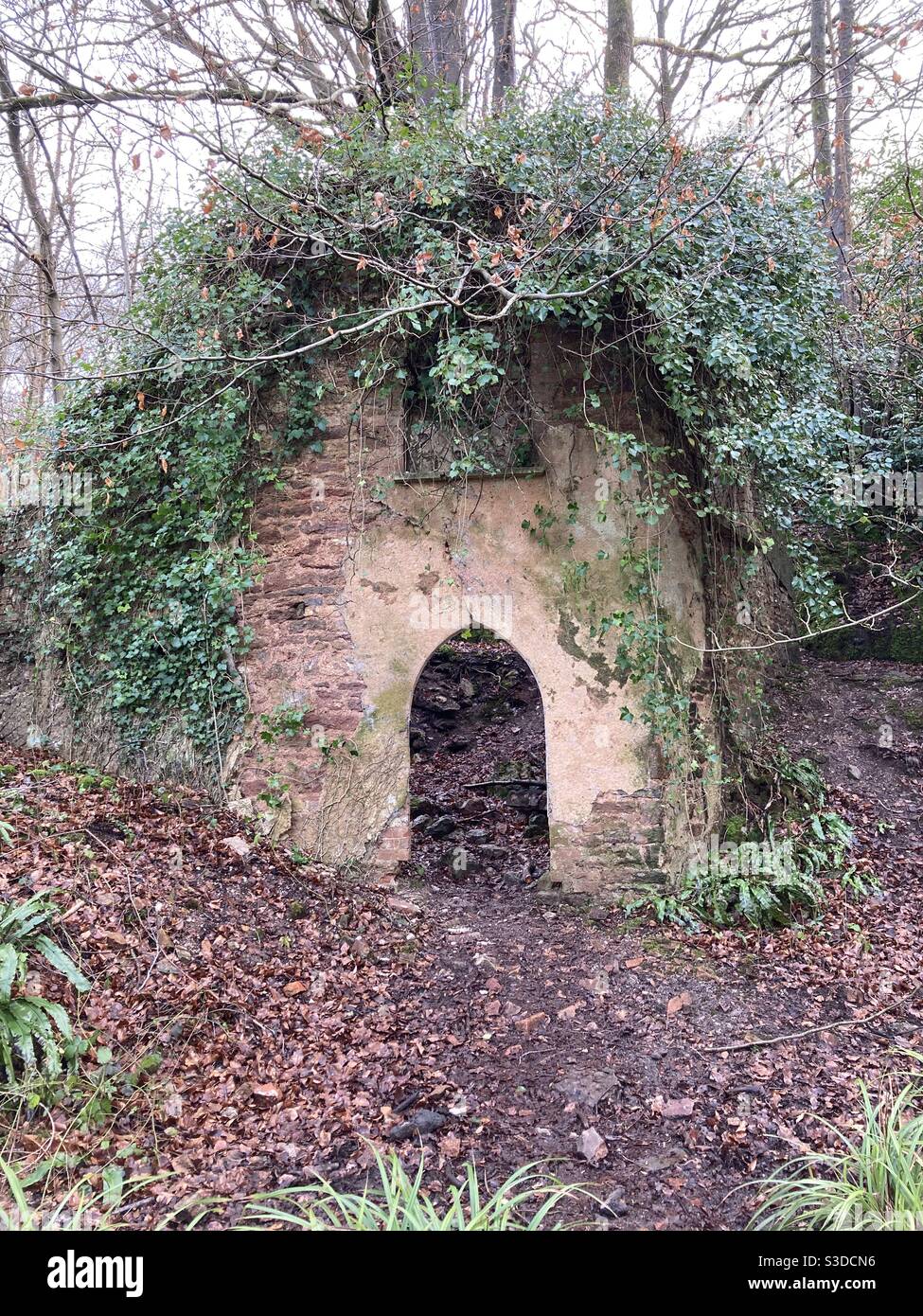 Mendip Lodge Ruin, North Somerset Stockfoto