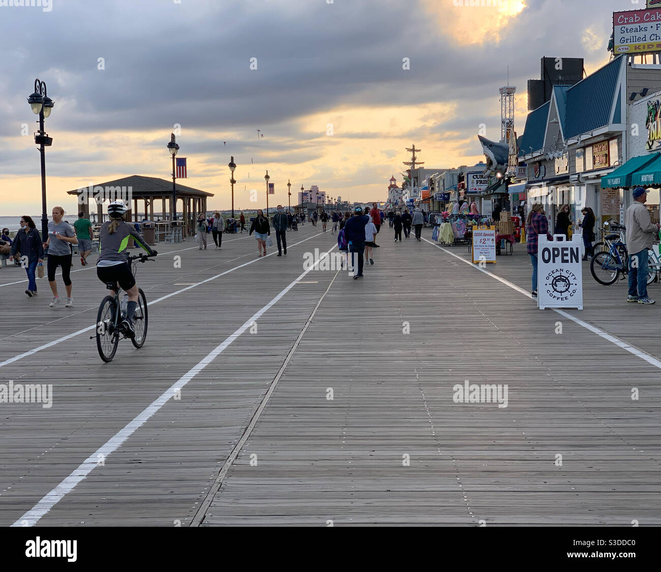 Oktober 2020. Ocean City Boardwalk, Ocean City, New Jersey, Usa Stockfoto
