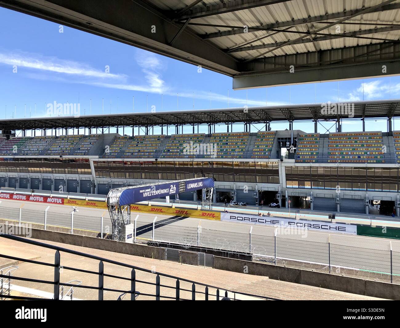 Rennstrecke von Le Mans Stockfoto