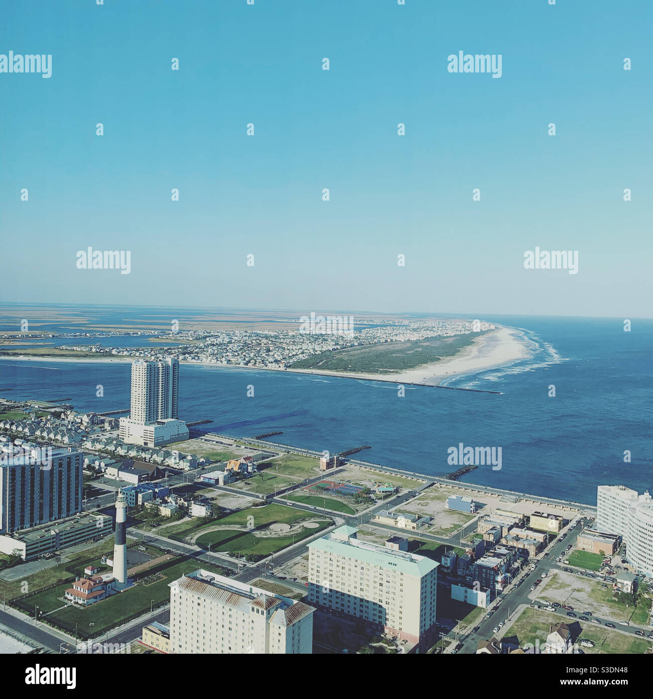 Blick von einem Zimmer im Ocean Casino Resort, Atlantic City, New Jersey, USA Stockfoto