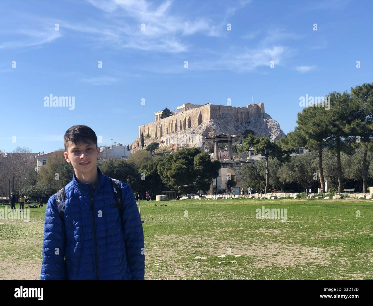 Athen Griechenland im Februar Stockfoto