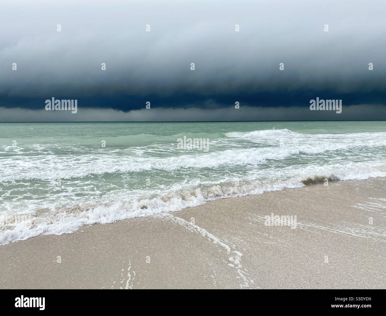 Sturmwolken über dem Golf von Mexiko Stockfoto