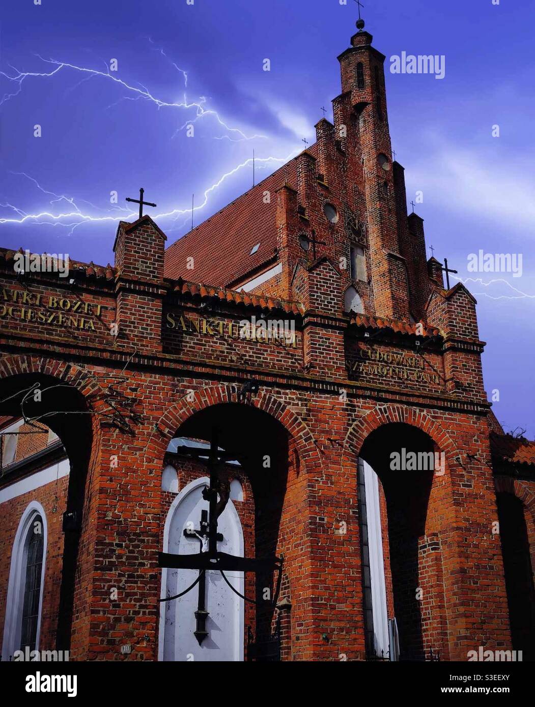 Kirche in Polen Stockfoto